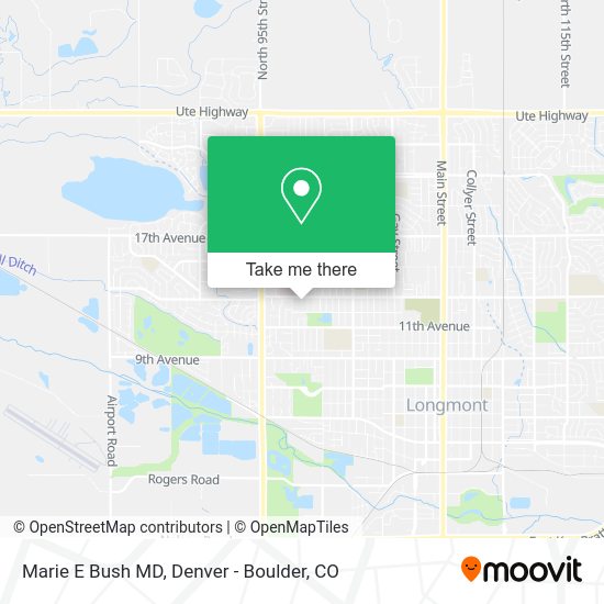 Marie E Bush MD map