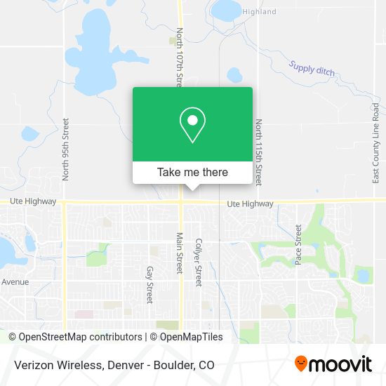Mapa de Verizon Wireless