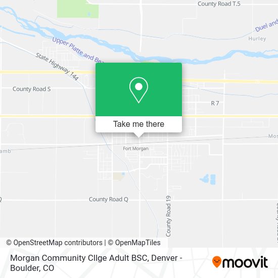 Morgan Community Cllge Adult BSC map