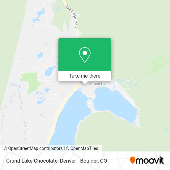 Mapa de Grand Lake Chocolate