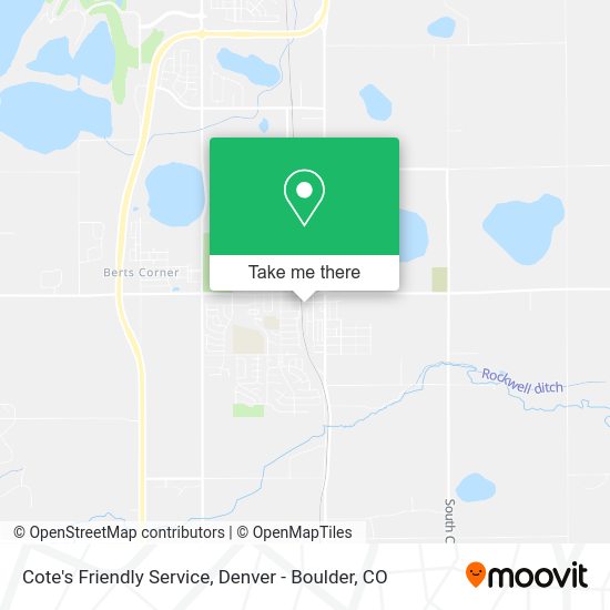 Cote's Friendly Service map