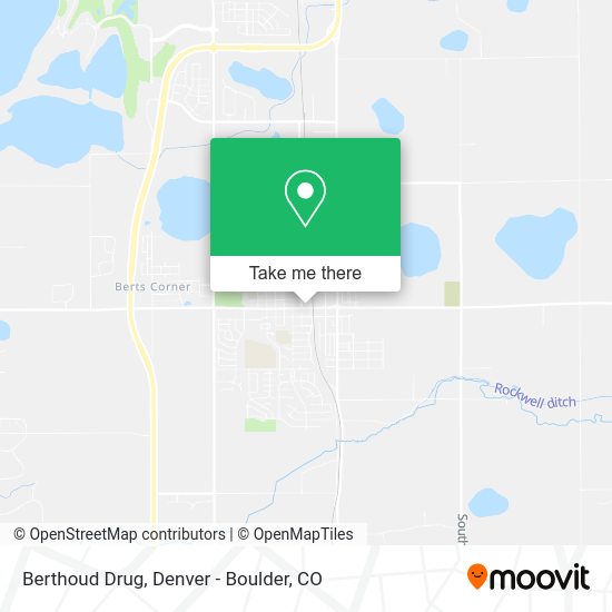 Mapa de Berthoud Drug