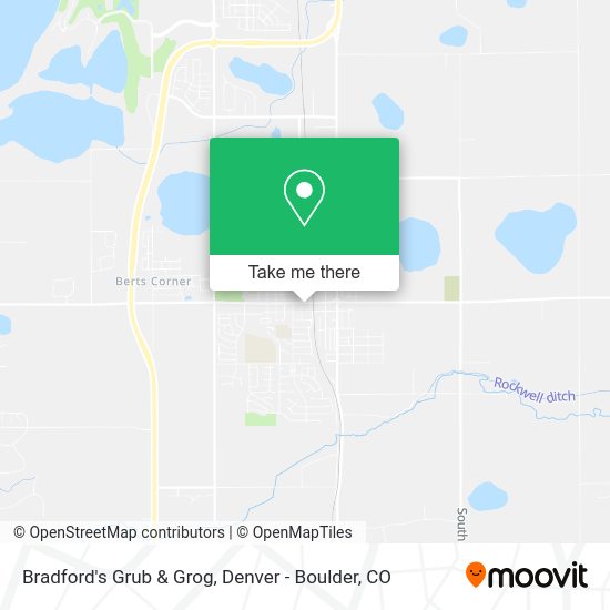Bradford's Grub & Grog map