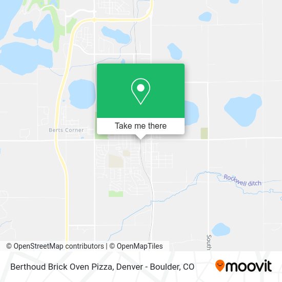 Mapa de Berthoud Brick Oven Pizza