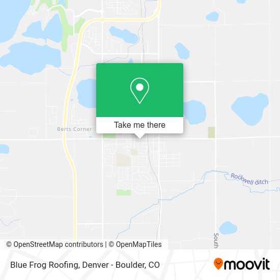 Blue Frog Roofing map
