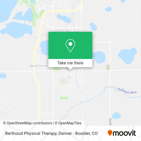 Berthoud Physical Therapy map