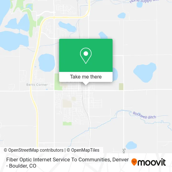 Fiber Optic Internet Service To Communities map