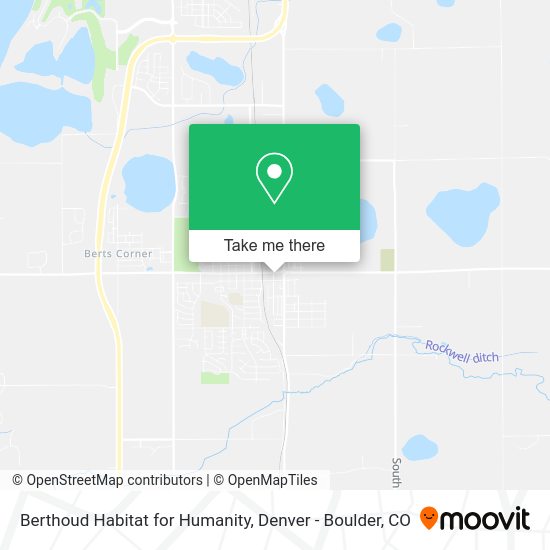 Berthoud Habitat for Humanity map