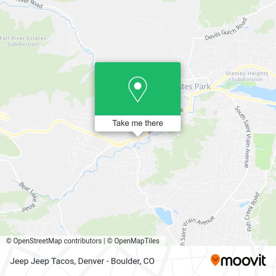 Mapa de Jeep Jeep Tacos