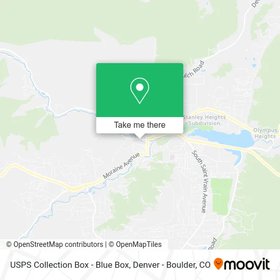 USPS Collection Box - Blue Box map