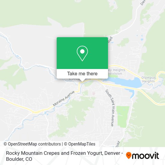 Rocky Mountain Crepes and Frozen Yogurt map