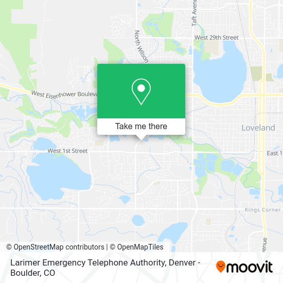 Larimer Emergency Telephone Authority map