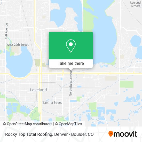 Rocky Top Total Roofing map