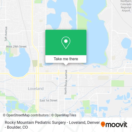 Mapa de Rocky Mountain Pediatric Surgery - Loveland