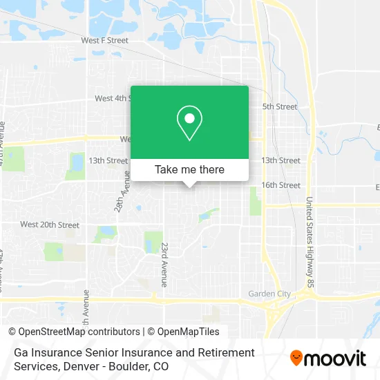 Ga Insurance Senior Insurance and Retirement Services map