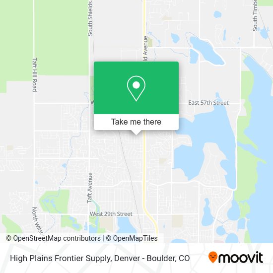 High Plains Frontier Supply map