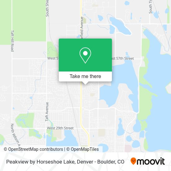 Mapa de Peakview by Horseshoe Lake