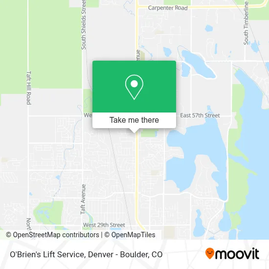 O'Brien's Lift Service map