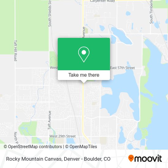 Rocky Mountain Canvas map