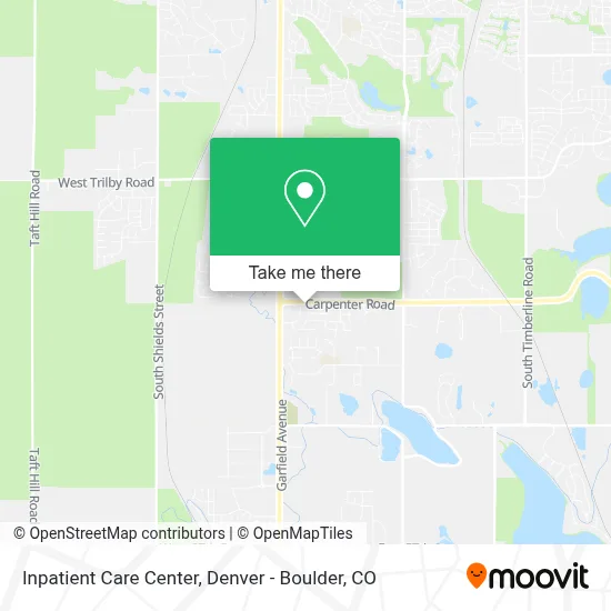 Inpatient Care Center map