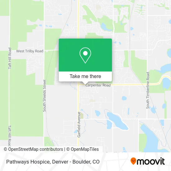 Pathways Hospice map