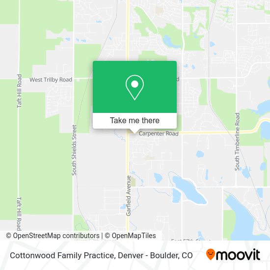 Cottonwood Family Practice map