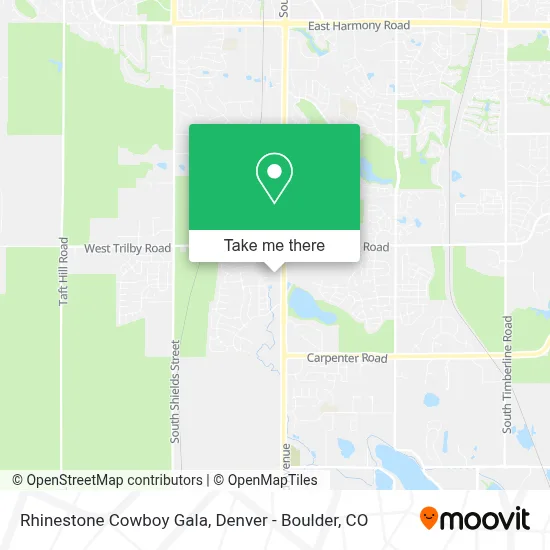 Rhinestone Cowboy Gala map