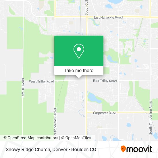 Snowy Ridge Church map
