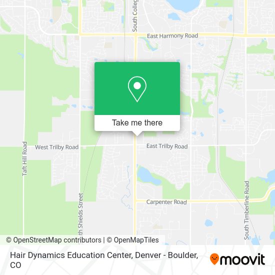 Mapa de Hair Dynamics Education Center