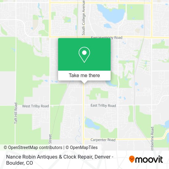 Mapa de Nance Robin Antiques & Clock Repair