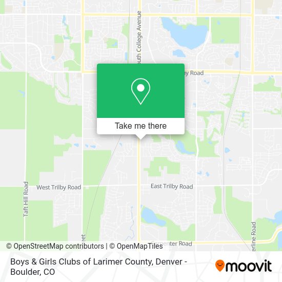 Boys & Girls Clubs of Larimer County map