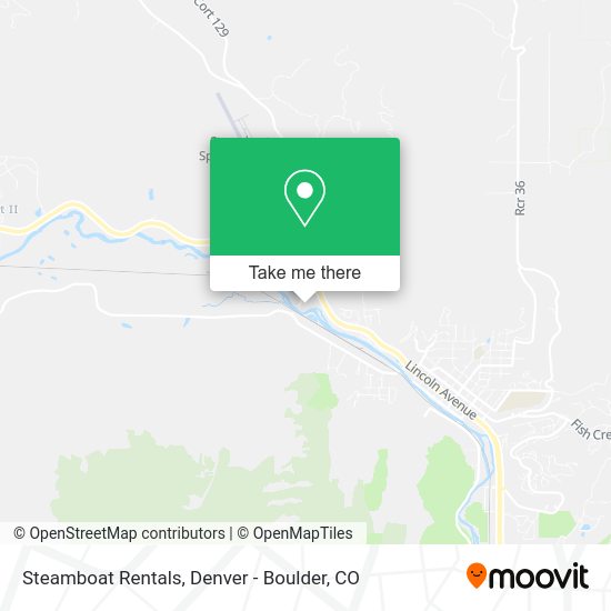 Steamboat Rentals map