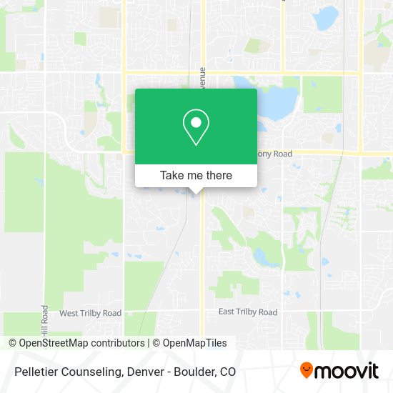 Pelletier Counseling map