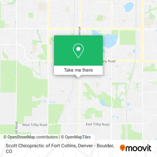 Scott Chiropractic of Fort Collins map