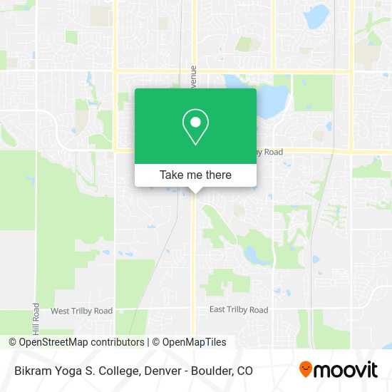 Mapa de Bikram Yoga S. College