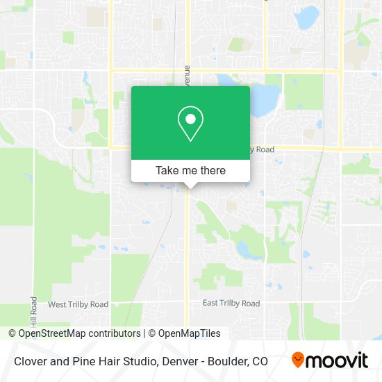 Clover and Pine Hair Studio map
