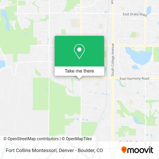 Mapa de Fort Collins Montessori