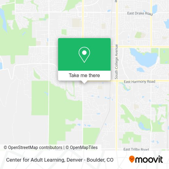 Center for Adult Learning map