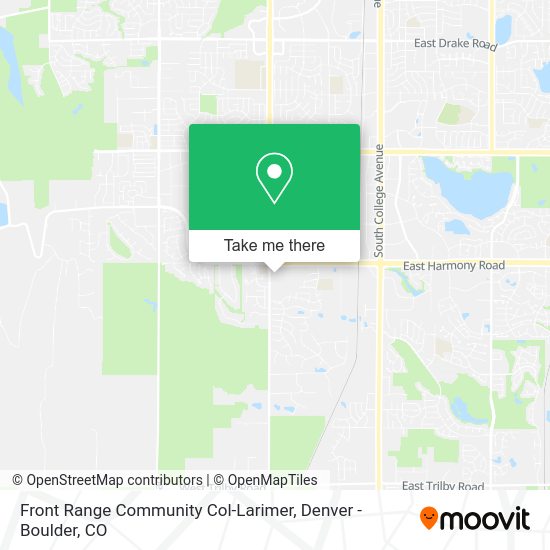 Front Range Community Col-Larimer map