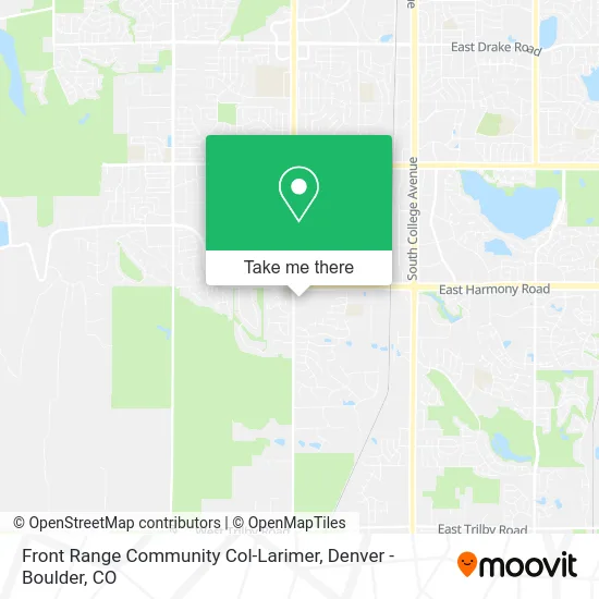 Mapa de Front Range Community Col-Larimer