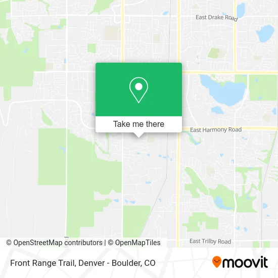 Front Range Trail map