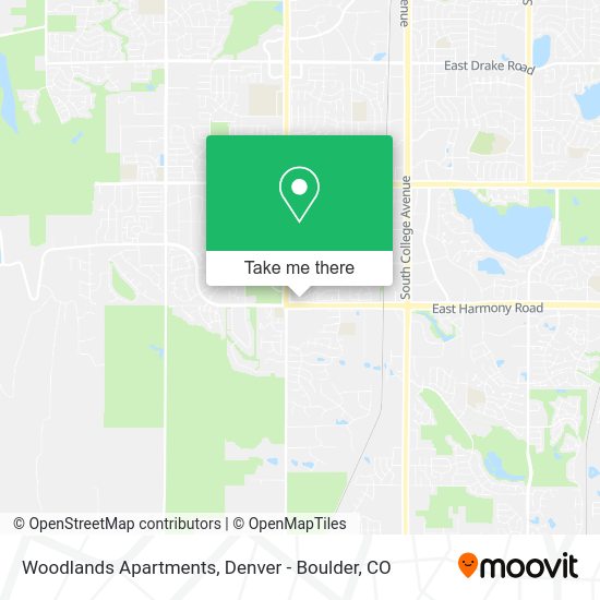 Mapa de Woodlands Apartments