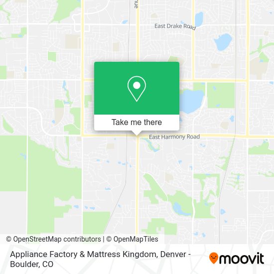 Appliance Factory & Mattress Kingdom map