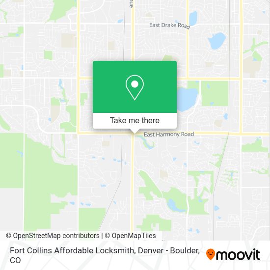 Fort Collins Affordable Locksmith map