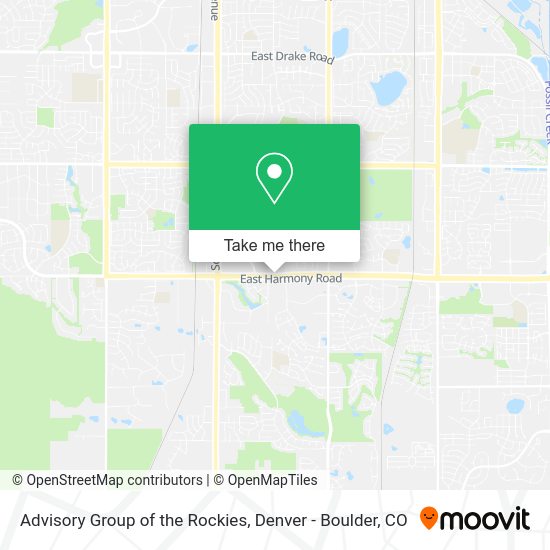 Advisory Group of the Rockies map