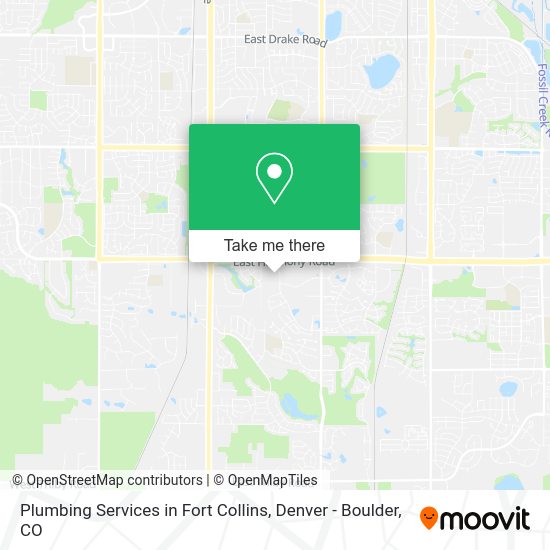 Mapa de Plumbing Services in Fort Collins