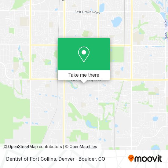 Dentist of Fort Collins map
