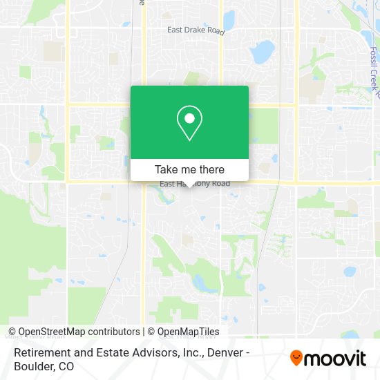 Mapa de Retirement and Estate Advisors, Inc.