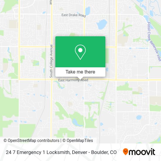 24 7 Emergency 1 Locksmith map