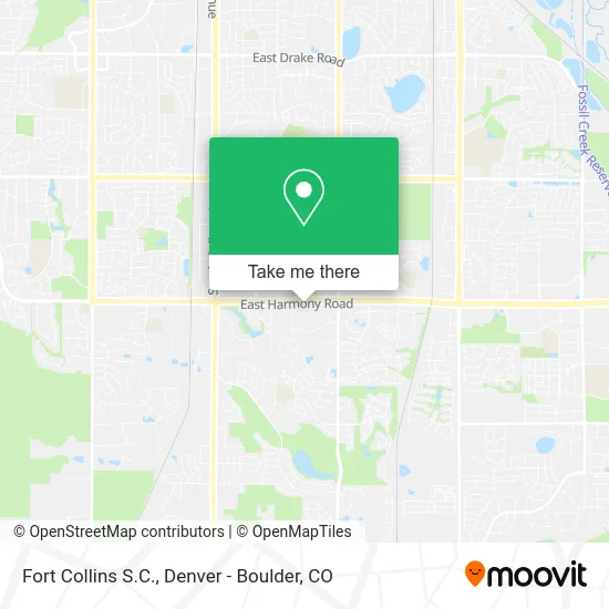 Fort Collins S.C. map
